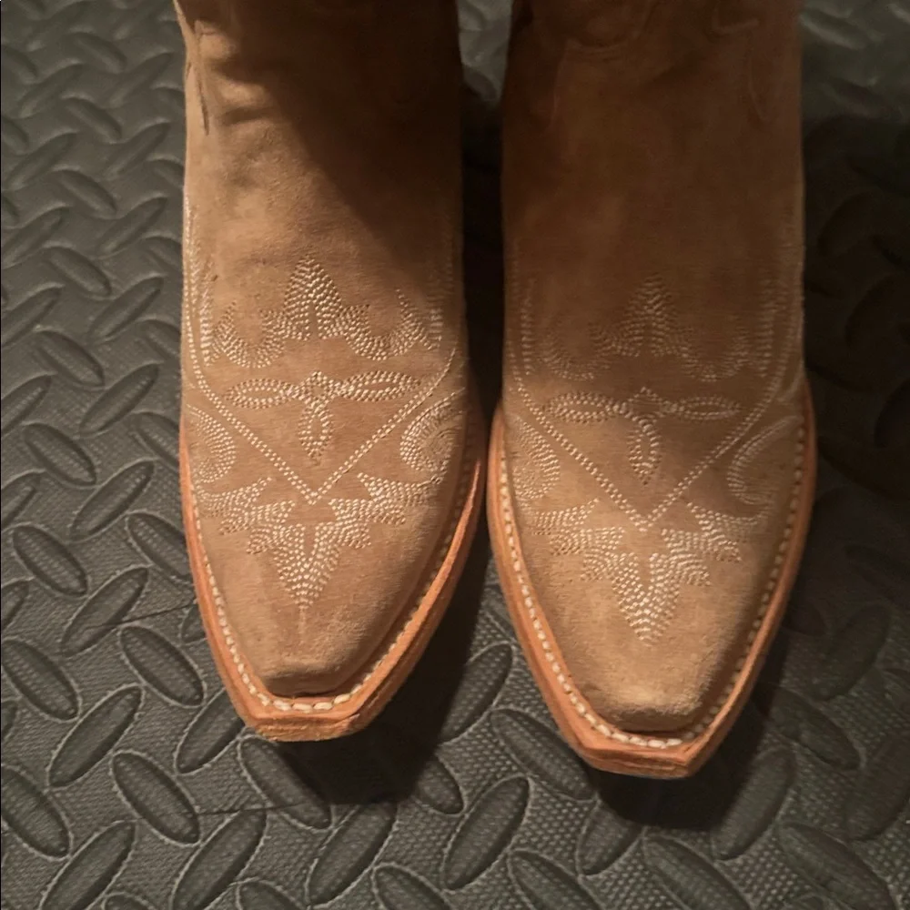 Lane Lexington Elegant Tan Over the Knee Boots